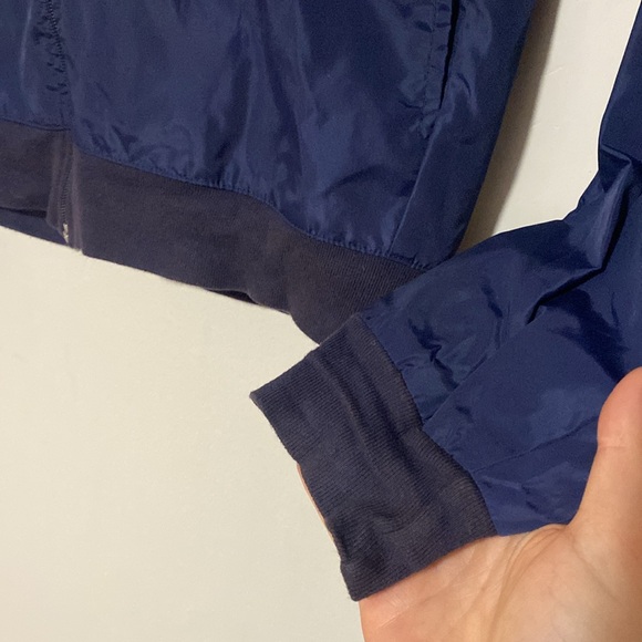 Johnny Cupcakes Men’s Blue Yellow Logo Full Zip Windbreaker Jacket - Size S - Picture 5 of 6